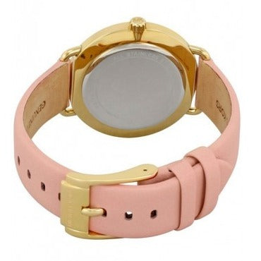  Shop Authentic Michael Kors Portia Quartz White Dial Pink Leather Strap Watch For Women - MK2659 - Luxxuri
