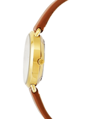  Shop Authentic Michael Kors Portia Quartz White Dial Brown Leather Strap Watch For Women - MK2734 - Luxxuri