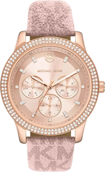  Shop Authentic Michael Kors Tibby Multifunction Rose Gold Dial Pink Leather Strap Watch For Women - MK2955 - Luxxuri