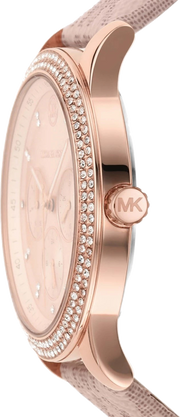  Shop Authentic Michael Kors Tibby Multifunction Rose Gold Dial Pink Leather Strap Watch For Women - MK2955 - Luxxuri