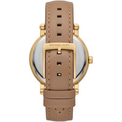  Shop Authentic Michael Kors Corey Analog Gold Dial Brown Leather Strap Watch for Women - MK2986 - Luxxuri