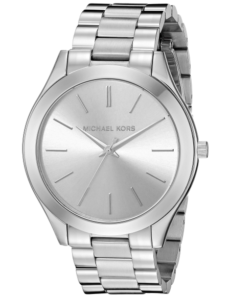  Shop Authentic Michael Kors Slim Runway Silver Dial Silver Stainless Steel Strap Watch for Women - MK3178 - Luxxuri