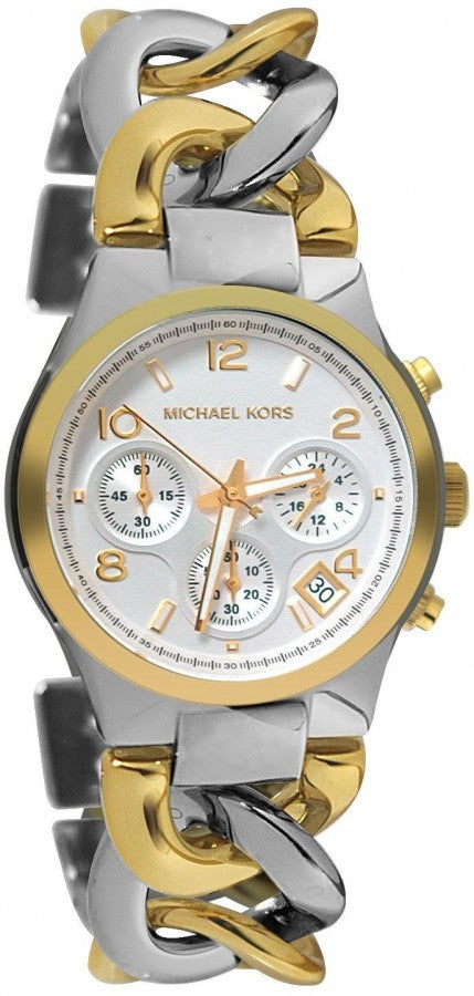  Shop Authentic Michael Kors Runway White Dial Two Tone Steel Strap Watch for Women - MK3199 - Luxxuri