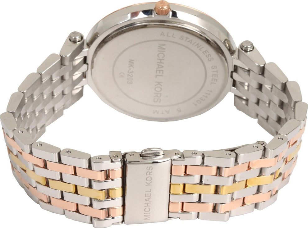  Shop Authentic Michael Kors Darci Silver Dial Two Tone Stainless Steel Strap Watch for Women - MK3203 - Luxxuri