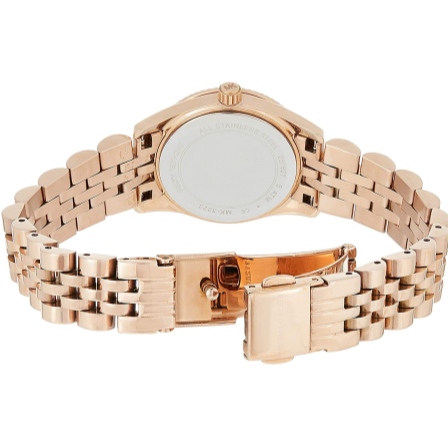  Shop Authentic Michael Kors Lexington Quartz Pink Dial Rose Gold Steel Strap Watch For Women - MK3273 - Luxxuri