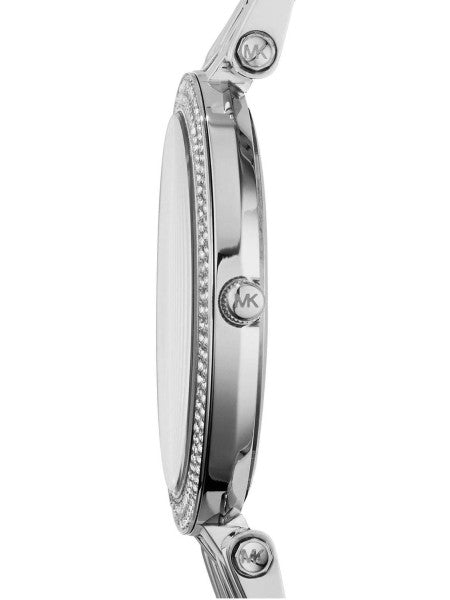  Shop Authentic Michael Kors Darci Crystal Pink Dial Silver Stainless Steel Strap Watch for Women - MK3352 - Luxxuri
