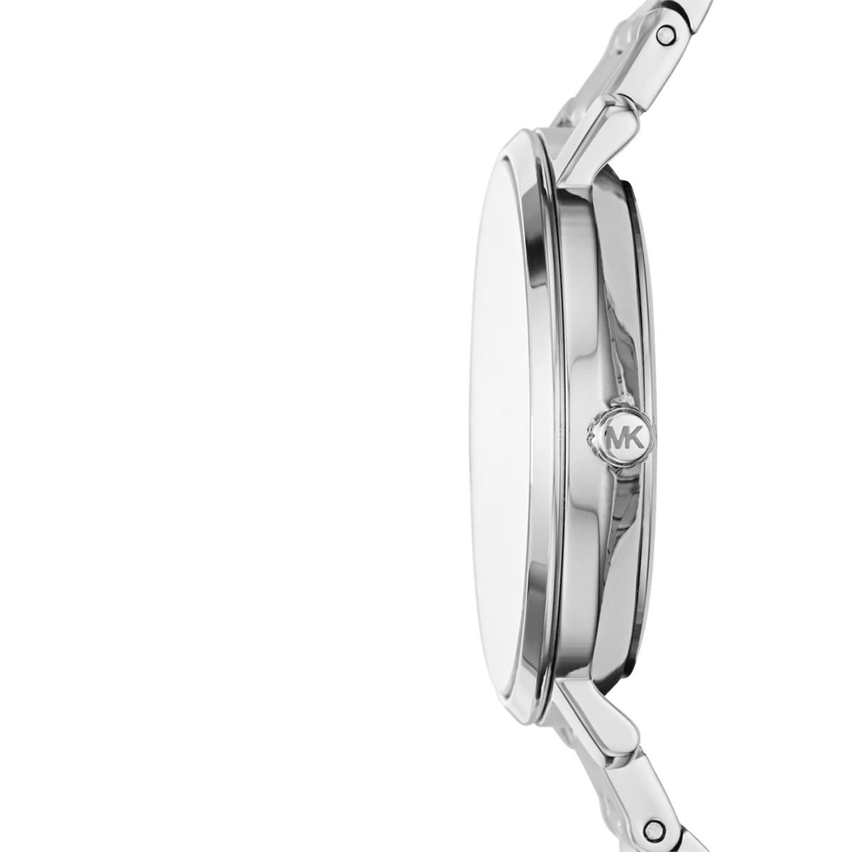  Shop Authentic Michael Kors Jaryn Quartz Silver Dial Silver Steel Strap Watch For Women - MK3499 - Luxxuri