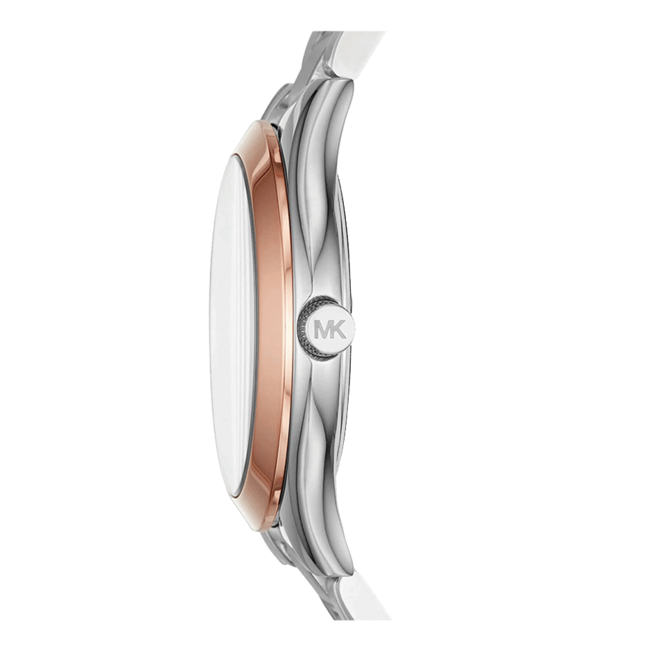  Shop Authentic Michael Kors Mini Slim Runway Silver Dial Silver Steel Strap Watch for Women - MK3514 - Luxxuri