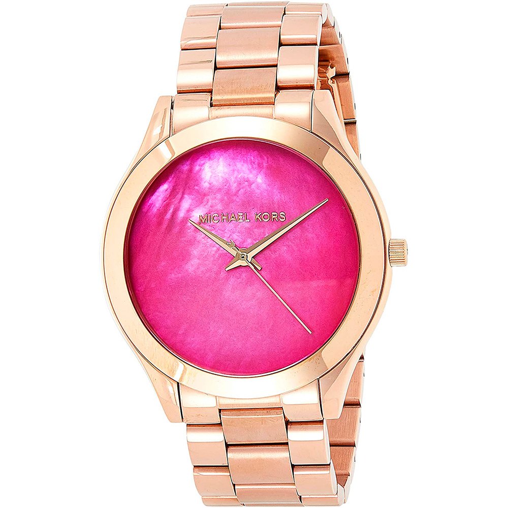  Shop Authentic Michael Kors Runway Pink Dial Rose Gold Steel Strap Watch for Women - MK3550 - Luxxuri