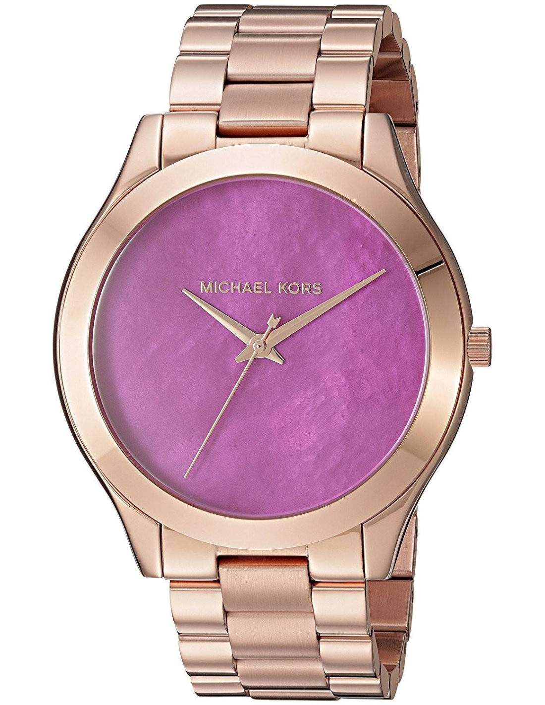  Shop Authentic Michael Kors Runway Pink Dial Rose Gold Steel Strap Watch for Women - MK3550 - Luxxuri