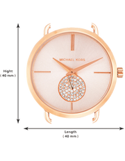 Shop Authentic Michael Kors Portia Rose Gold Dial Rose Gold Steel Strap Watch for Women - MK3640 - Luxxuri