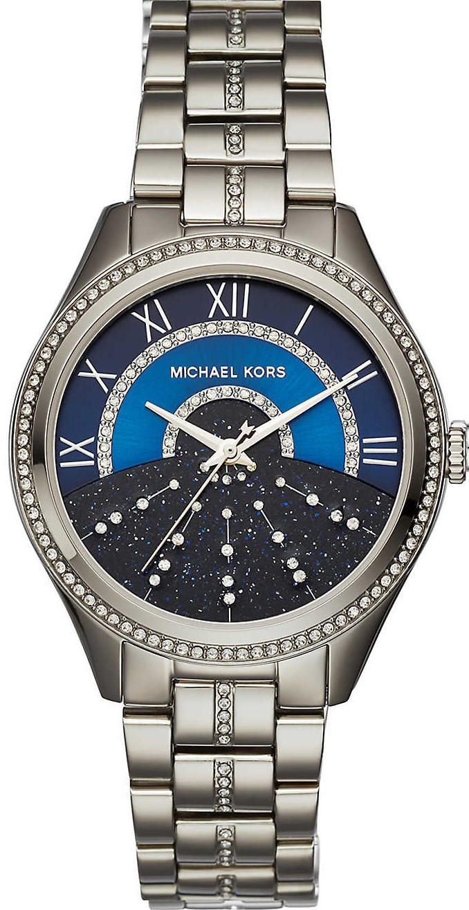  Shop Authentic Michael Kors Lauryn Blue Dial Silver Steel Strap Watch for Women - MK3720 - Luxxuri