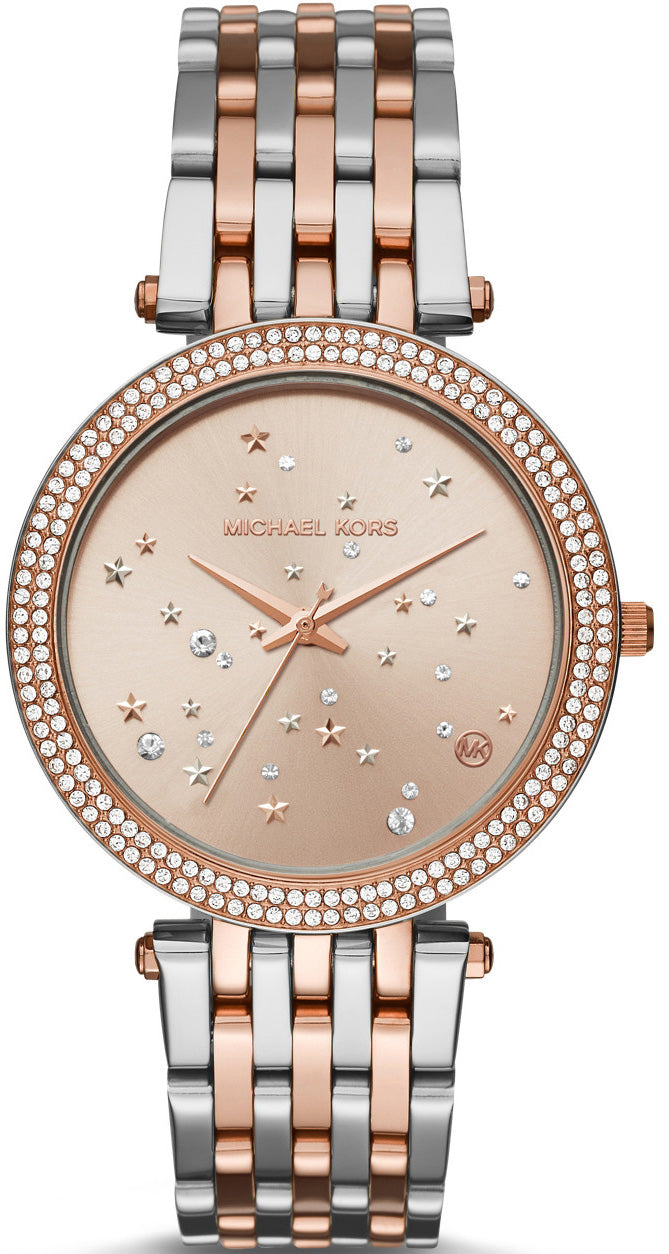  Shop Authentic Michael Kors Darci Rose Gold Dial Two Tone Steel Strap Watch for Women - MK3726 - Luxxuri