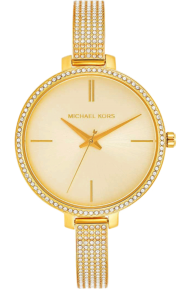  Shop Authentic Michael Kors Jaryn Quartz Gold Dial Gold Steel Strap Watch For Women - MK3784 - Luxxuri