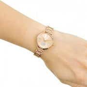  Shop Authentic Michael Kors Portia Analog Quartz Rose Gold Dial Rose Gold Steel Strap Watch For Women - MK3839 - Luxxuri