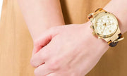  Shop Authentic Michael Kors Runway Gold Dial Two Tone Steel Strap Watch for Women - MK4222 - Luxxuri