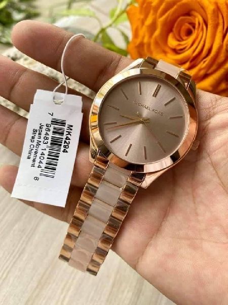  Shop Authentic Michael Kors Slim Runway Rose Gold Dial Two Tone Steel Strap Watch for Women - MK4294 - Luxxuri