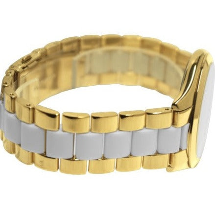  Shop Authentic Michael Kors Slim Runway Quartz White Dial Two Tone Steel Strap Watch For Women - MK4295 - Luxxuri