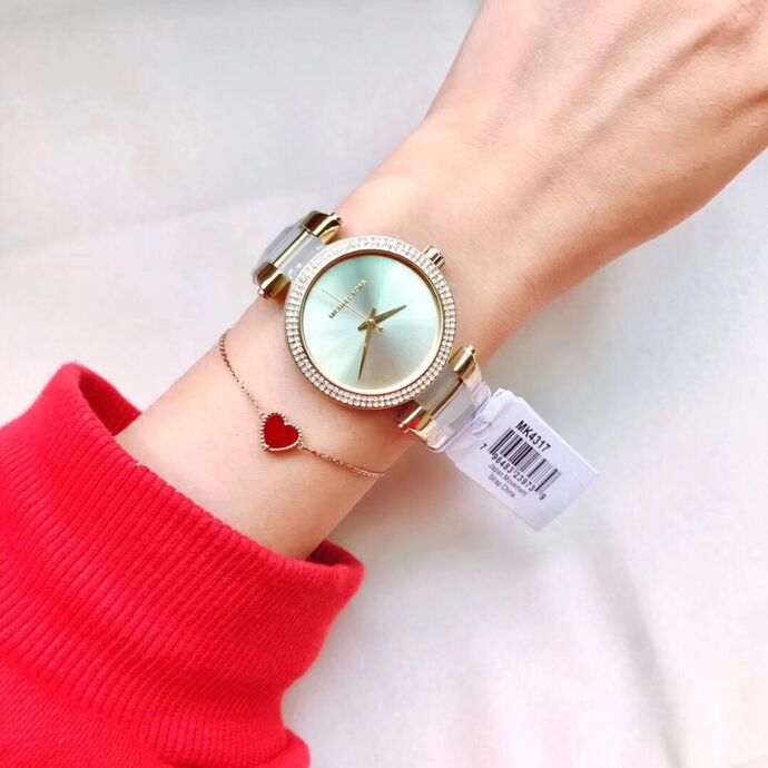  Shop Authentic Michael Kors Delray Rose Gold Dial Two Tone Steel Strap Watch for Women - MK4317 - Luxxuri