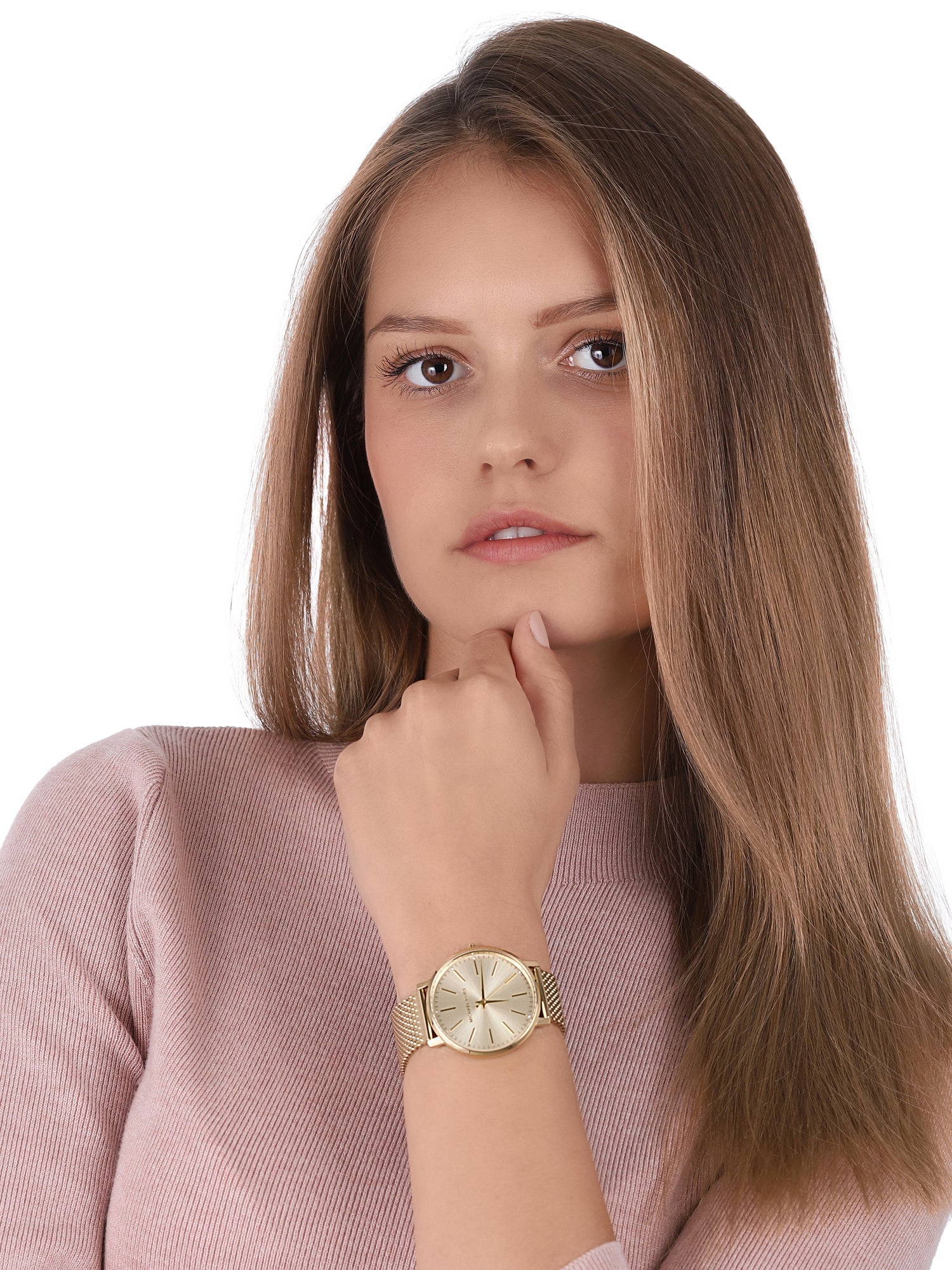  Shop Authentic Michael Kors Pyper Quartz Gold Dial Gold Mesh Strap Watch For Women - MK4339 - Luxxuri
