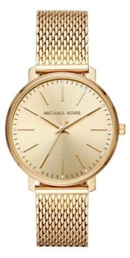  Shop Authentic Michael Kors Pyper Quartz Gold Dial Gold Mesh Strap Watch For Women - MK4339 - Luxxuri