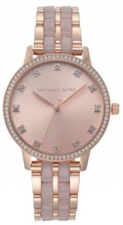  Shop Authentic Michael Kors Melissa Analog Rose Gold Dial Rose Gold Steel Strap Watch For Women - MK4396 - Luxxuri
