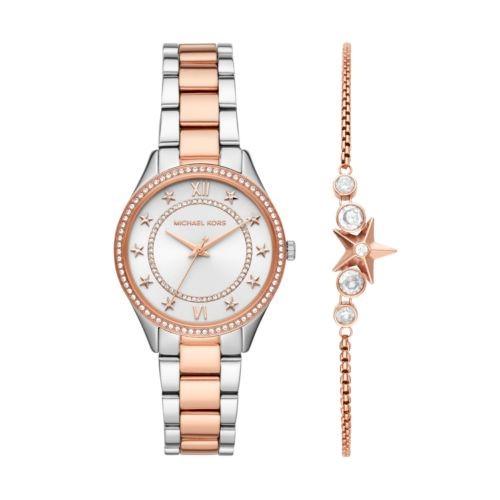  Shop Authentic Michael Kors Lauryn Quartz White Dial Two Tone Steel Strap Watch for Women - MK4489 - Luxxuri