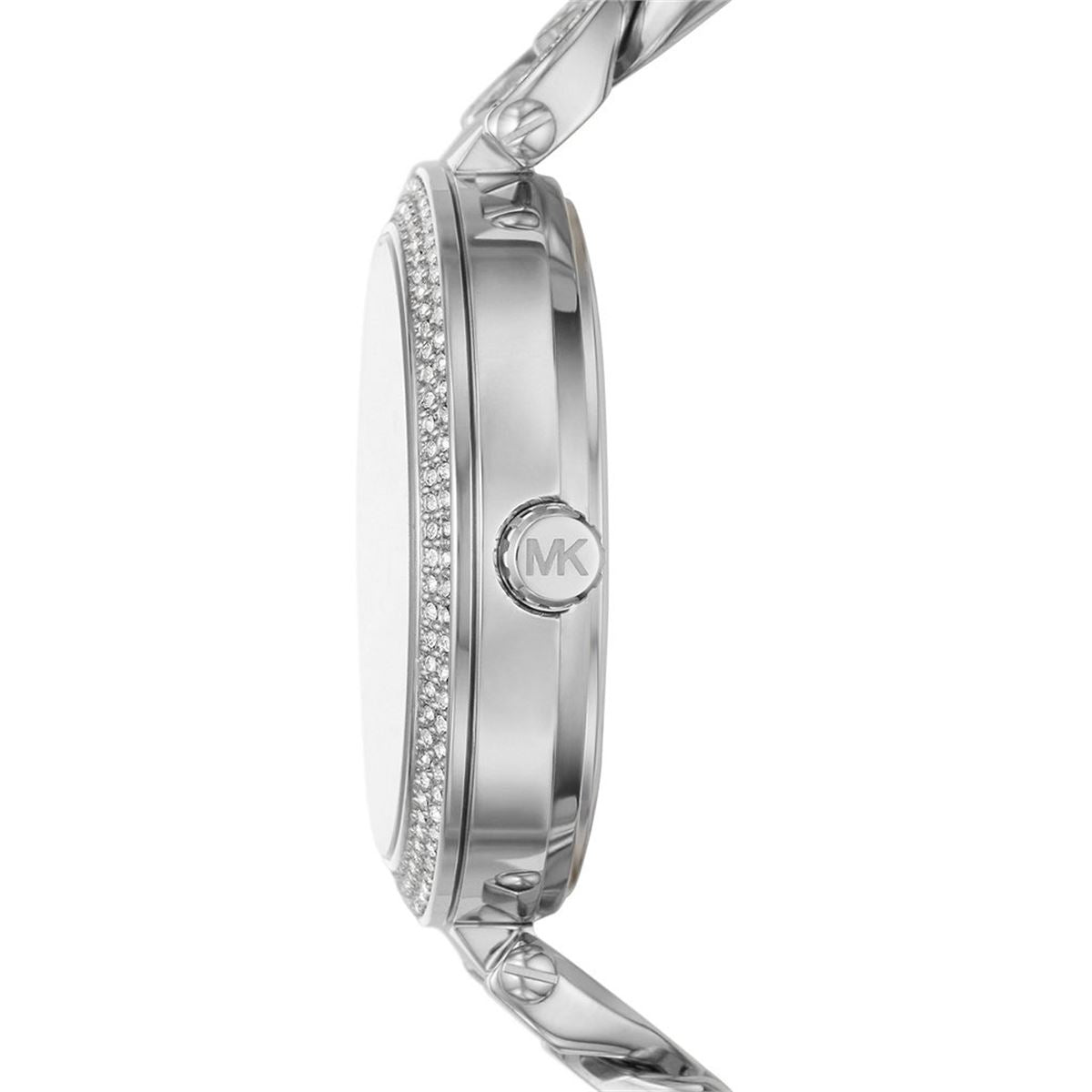  Shop Authentic Michael Kors Catelyn Quartz Crystals Silver Dial Silver Steel Strap Watch For Women - MK4675 - Luxxuri