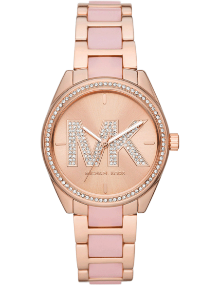  Shop Authentic Michael Kors Janelle Analog Rose Gold Dial Two Tone Steel Strap Watch For Women - MK4731 - Luxxuri