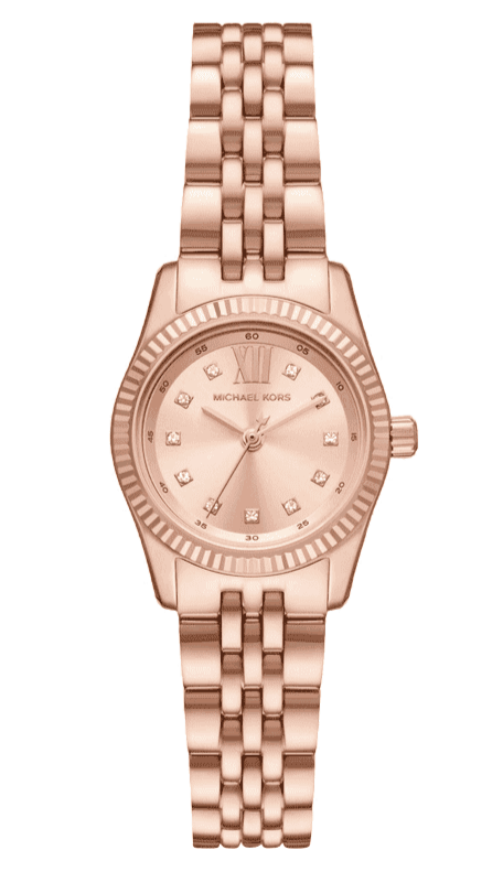  Shop Authentic Michael Kors Lexington Three Hand Rose Gold Dial Rose Gold Steel Strap Watch For Women - MK4739 - Luxxuri