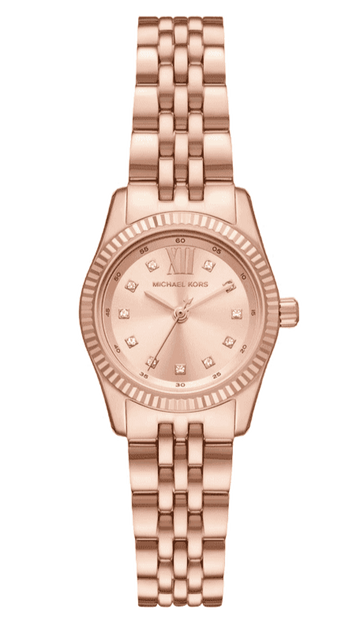  Shop Authentic Michael Kors Lexington Three Hand Rose Gold Dial Rose Gold Steel Strap Watch For Women - MK4739 - Luxxuri