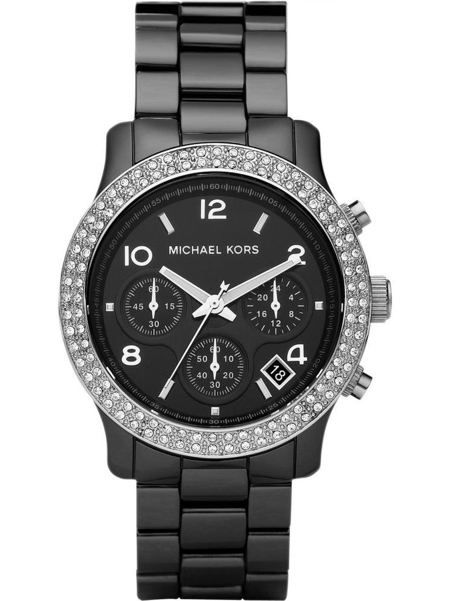  Shop Authentic Michael Kors Runway Black Dial Black Steel Strap Watch for Women - MK5190 - Luxxuri