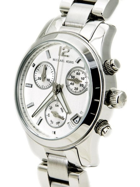  Shop Authentic Michael Kors Runway Silver Dial Silver Steel Strap Watch for Women - MK5428 - Luxxuri