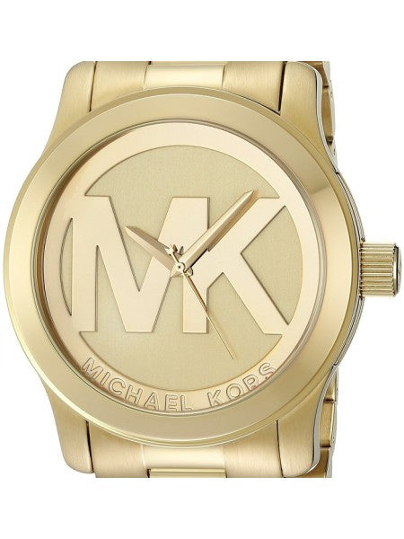  Shop Authentic Michael Kors Runway Gold Dial Gold Steel Strap Watch for Women - MK5473 - Luxxuri