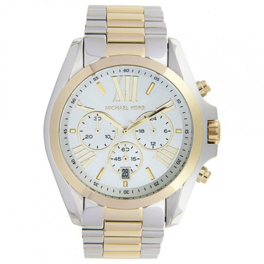  Shop Authentic Michael Kors Bradshaw Silver Dial Two Tone Steel Strap Watch for Women - MK5627 - Luxxuri