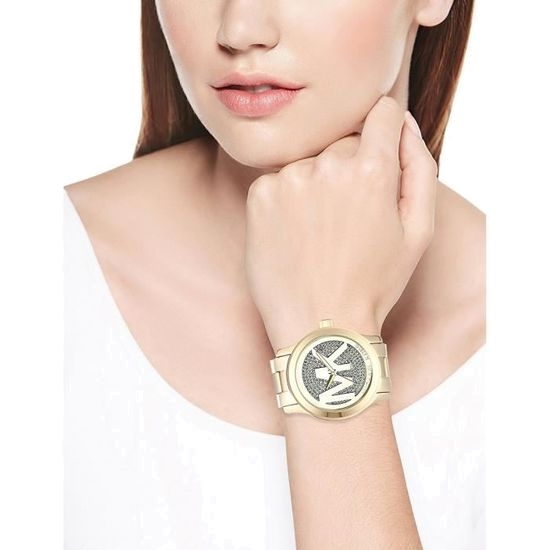  Shop Authentic Michael Kors Runway Gold Dial Gold Steel Strap Watch for Women - MK5706 - Luxxuri