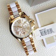  Shop Authentic Michael Kors Bradshaw Chronograph White Dial Two Tone Steel Strap Watch For Women - MK5743 - Luxxuri