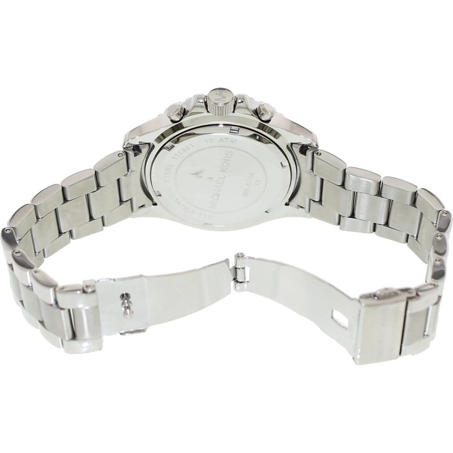  Shop Authentic Michael Kors Everest Chronograph Black Dial Silver Steel Strap Watch For Women - MK5753 - Luxxuri