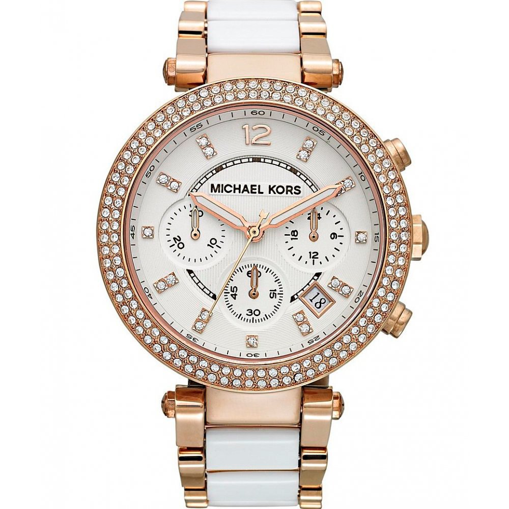  Shop Authentic Michael Kors Parker White Dial Two Tone Steel Strap Watch for Women - MK5774 - Luxxuri