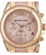  Shop Authentic Michael Kors Blair Chronograph Rose Gold Dial Two Tone Steel Strap Watch for Women - MK5943 - Luxxuri