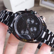 Shop Authentic Michael Kors Bradshaw Chronograph Black Dial Black Steel Strap Watch For Women - MK6058 - Luxxuri
