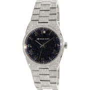  Shop Authentic Michael Kors Channing Diamonds Black Dial Silver Steel Strap Watch for Women - MK6089 - Luxxuri