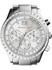  Shop Authentic Michael Kors Brinkley Diamonds Silver Dial Silver Steel Strap Watch for Women - MK6186 - Luxxuri
