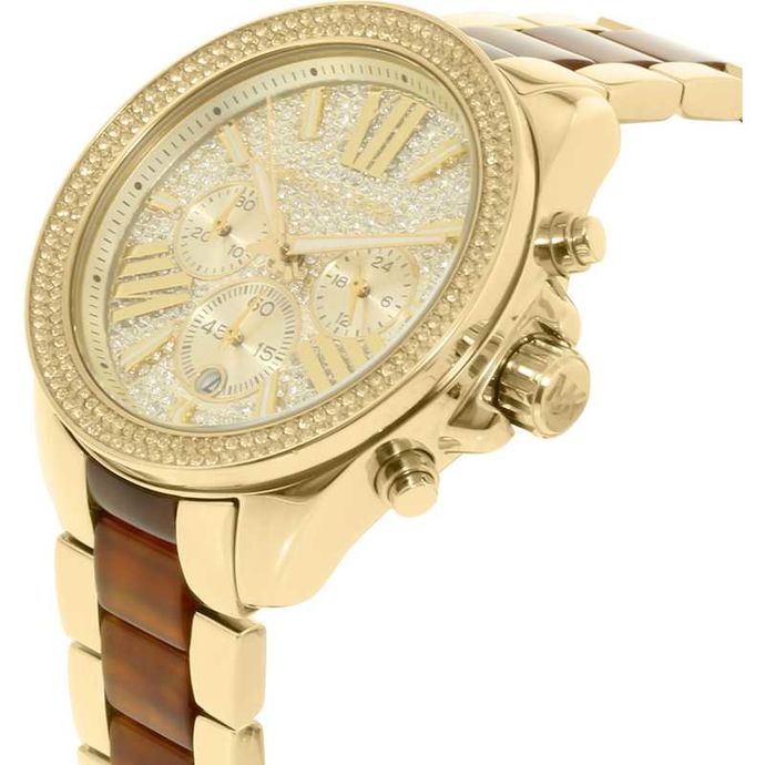  Shop Authentic Michael Kors Wren Gold Dial Two Tone Steel Strap Watch for Women - MK6294 - Luxxuri