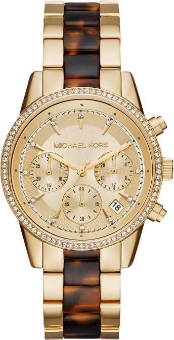  Shop Authentic Michael Kors Ritz Gold Dial Two Tone Steel Strap Watch for Women - MK6322 - Luxxuri
