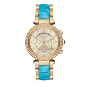  Shop Authentic Michael Kors Parker Gold Dial Two Tone Steel Strap Watch for Women - MK6364 - Luxxuri