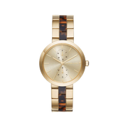  Shop Authentic Michael Kors Garner Multifunction Gold Dial Two Tone Steel Strap Watch For Women - MK6471 - Luxxuri