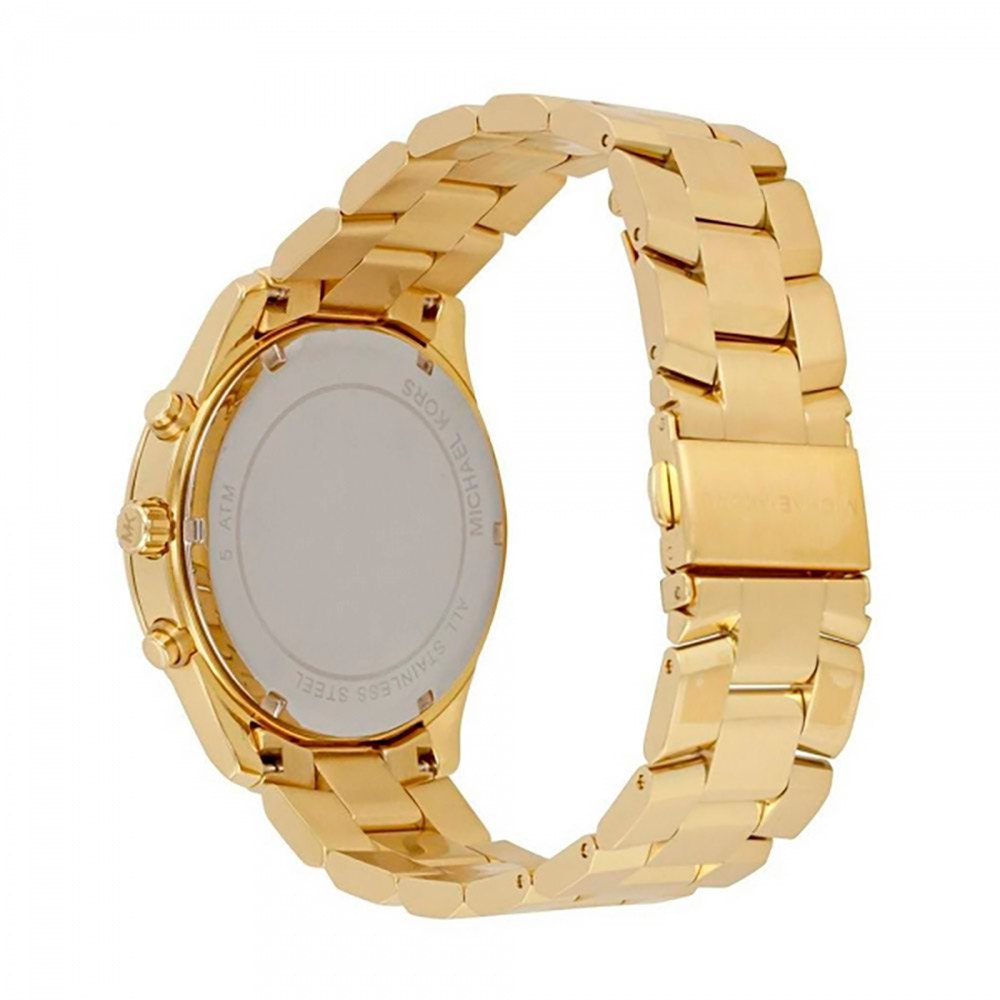  Shop Authentic Michael Kors Blair Quartz Black Dial Gold Steel Strap Watch For Women - MK6497 - Luxxuri