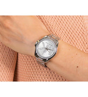  Shop Authentic Michael Kors Bradshaw Quartz Silver Dial Silver Steel Strap Watch For Women - MK6554 - Luxxuri