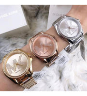  Shop Authentic Michael Kors Bradshaw Quartz Rose Gold Dial Rose Gold Steel Strap Watch For Women - MK6556 - Luxxuri